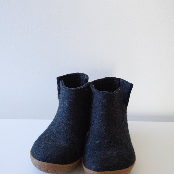 Glerups charcoal wool boot slipper - Picture 5 of 7